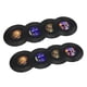 thumbnail image 2 of 8 Piezas Redondas Para Bebidas, Posavasos De Silicona Con Aislamiento, Disco De Vinilo De 4 Pulgadas De Diámetro, 2 of 5