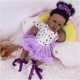 thumbnail image 5 of Muñeca Reborn Kgniess me Black Girl de 55 cm con ropa y acceso., 5 of 6