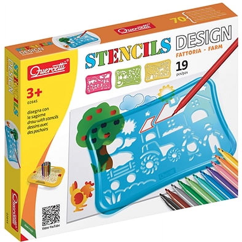 Genérico - Juego Diseño Stencil Granja