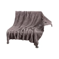 Genérico - Manta De Lujo Con Pompones, Ideal Para Sofá O Cama D3