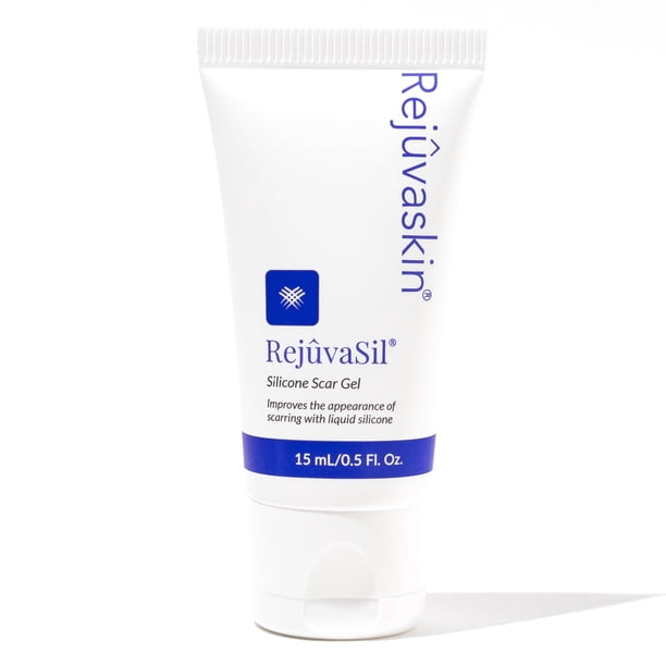Gel de silicona Rejuvaskin para cicatrices RejuVasil, tratamiento para cicatrices quirúrgicas, quemaduras, queloides y cicatrices de acné en la cara y el cuerpo, 15 ml