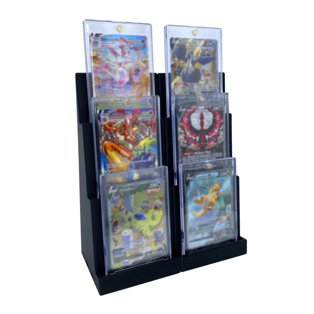 Expositor magnético para tarjetas coleccionables EnderToys, paquete de 2 unidades, color negro