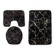 thumbnail image 1 of 3 Juegos De Cojines Para Asiento De Inodoro, Decoración Suave, Alfombrilla Para Inodoro, Baño, Negro, 1 of 4