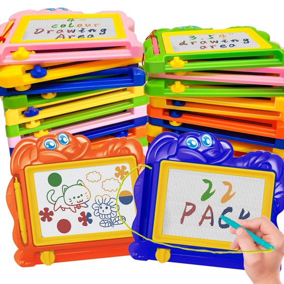 Tablero de dibujo magnético Hymaz, paquete de 22 unidades, para niños de 1 a 3 años