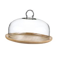 Bothyi - Soporte Para Tartas Con Cúpula De Cristal, Bandeja Para Servir Tartas, Boda, Fiesta Festiva, Para Tarta De 10 Pulgadas