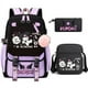 thumbnail image 1 of 3pcs Kuromi Backpacks Patchwork Capacity Women Men Travel Mochilas With Shoulder Bags Ins Laptop Teens School Bags, 1 of 3