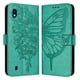 thumbnail image 1 of Funda cartera mariposa para Samsung Galaxy A10 con soporte y ranuras para tarjetas Verde, 1 of 5