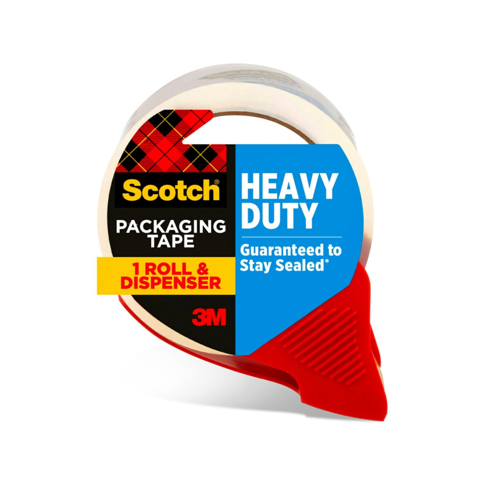 Scotch - Cinta De Embalaje Para Envíos, Escocesa, Transparente, Resistente, Con Dispensador