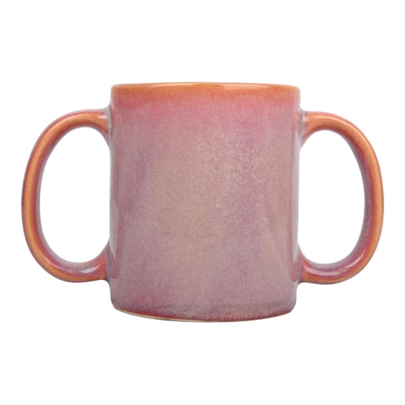 Taza HealthGoodsIn 350 ml Doble Asa Cerámica Rosa
