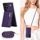 thumbnail image 1 of Crossbody Wallet Case Case For Samsung Galaxy S23 S22 Plus Note 20 Ultra With Card Slot Holder, Magnetic Flip Folio Purse Case, PU Leather Zipper Handbag With Detachable Lanyard Strap, 1 of 3