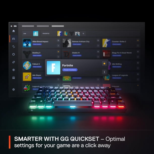 Teclado SteelSeries Apex Pro Mini Gen 3 OmniPoint 3.0 RGB | Lider