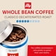 thumbnail image 2 of Café illy Classico Descafeinado en Grano 250 g, Pack de 6, 2 of 3