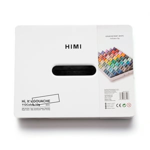 Himi Set Gouache 112 Colores Twin Cup 12G Estuche Blanco