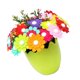 thumbnail image 3 of DIY Craft Kit de alambre de hierro botón Ramo de fieltro Hacer 40 flores cáscara de huevo-jazmín, 3 of 5