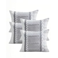 Genérico - Juego De 4 Fundas De Cojin 45Cmx45Cm Empalme Rombo 2