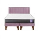 thumbnail image 1 of Cama Europea Aura 2 Plazas + Respaldo Tubular Madera Rosado, 1 of 3