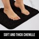 thumbnail image 3 of Alfombra de baño GORILLA GRIP de chenilla, 30 x 20 cm, absorbente, color negro, 3 of 9