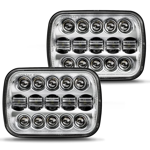 Faros LED BICYACO 110W 5x7/7x6 Cromado DOT