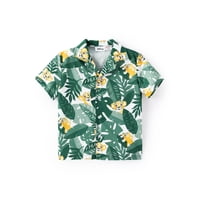 Camisa Hawaiana Disney Lion King Para Niño Pequeño Verde De 3 Años