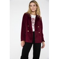 Eclipse - Blazer Terciopelo Luz Burdeo Vino L