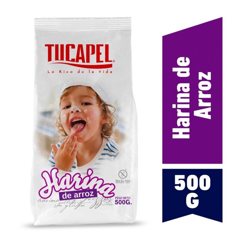 Harina De Arroz Bolsa 500 g Tucapel