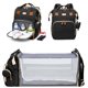 thumbnail image 1 of Mochila JSTPRO 25L Negra con Estación de Cambio, 1 of 7
