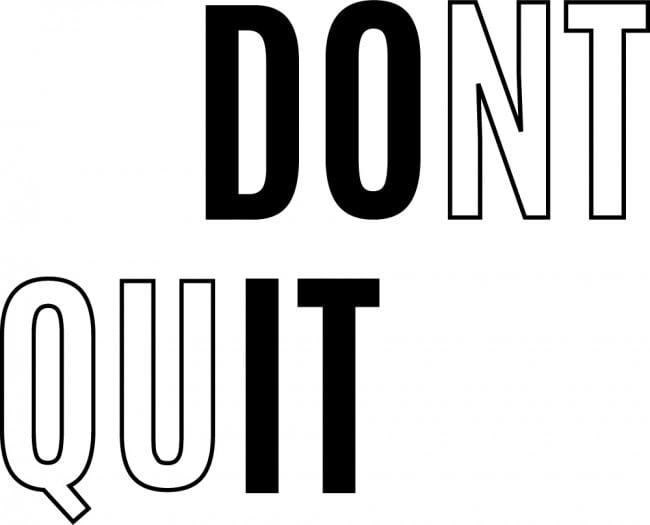 Rienda Libre Graphics - Decomural Dont Quit Motivational Ws-51251