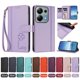 thumbnail image 4 of Funda Cartera Trébol para Xiaomi Redmi Note 13 Pro 4G con Ranuras Tarjetas y Carga Inalámbrica Morado claro, 4 of 6