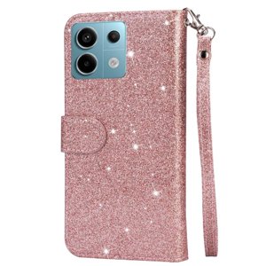 Funda Para Foxdock Elegante Funda Xiaomi Redmi Note 13 5G Glitter Con Cremallera-Ideal Para El Uso Diario