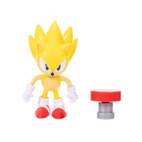 Figura De Acción Sonic The Hedgehog Super Sonic De 10 Cm Con Resorte Rojo