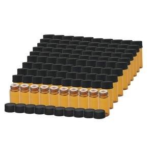 Genérico - 100X Mini Botellas De Vidrio, Botellas Recargables De Viaje Para Perfume, Para Viajes Al Aire Libre, Sin Tapón De Agujero, 3Ml