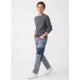 thumbnail image 1 of Jeans Niño Patchwork Camuflaje Pantalon Mezclilla Moda, 1 of 3