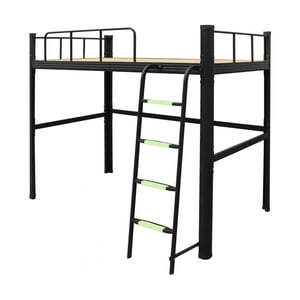 Mueble Market - Cama Alta Strong 1 Plaza Negro