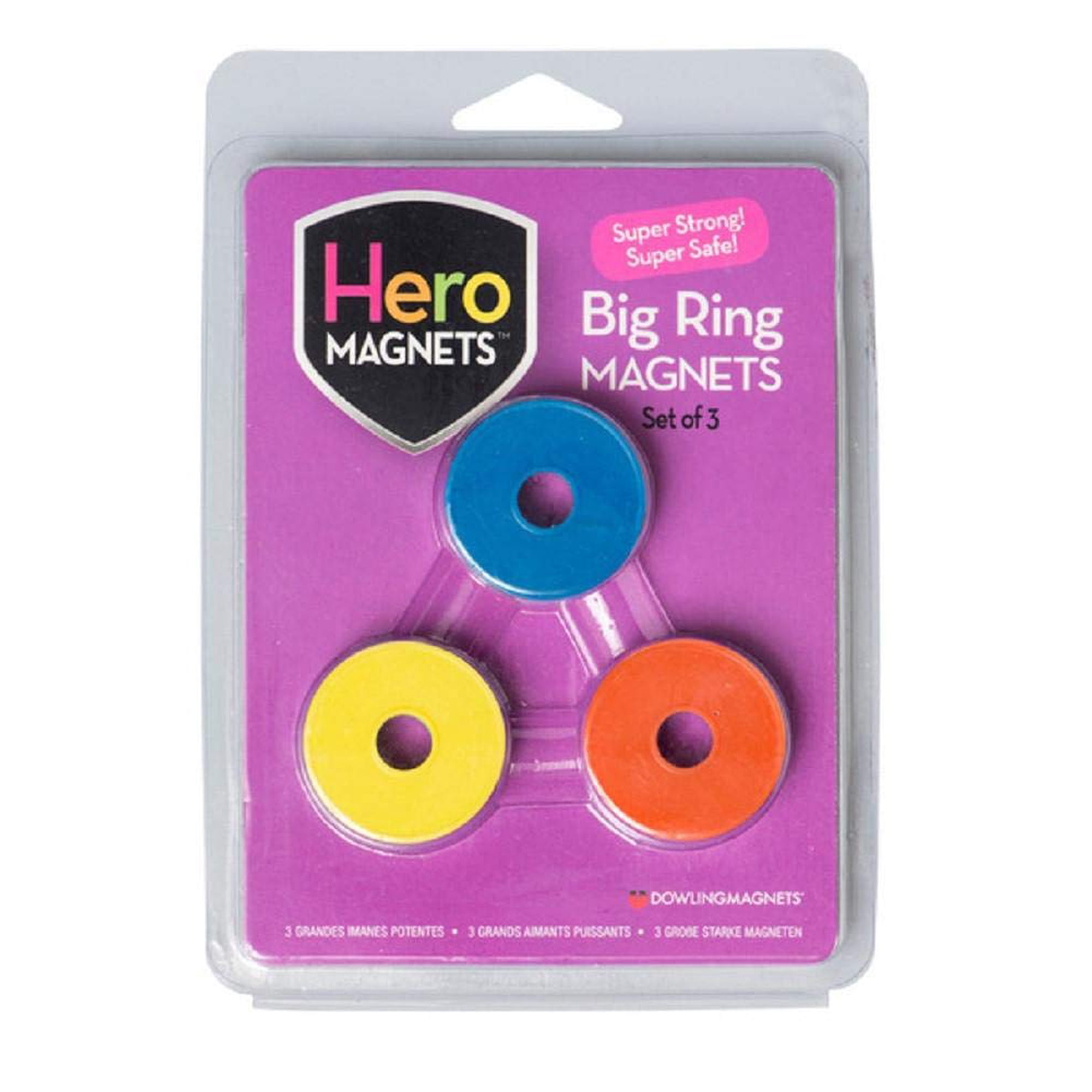 Juego De Imanes Dowling Magnets Con Forma De Anillo Grande Para Niños (3 Unidades)