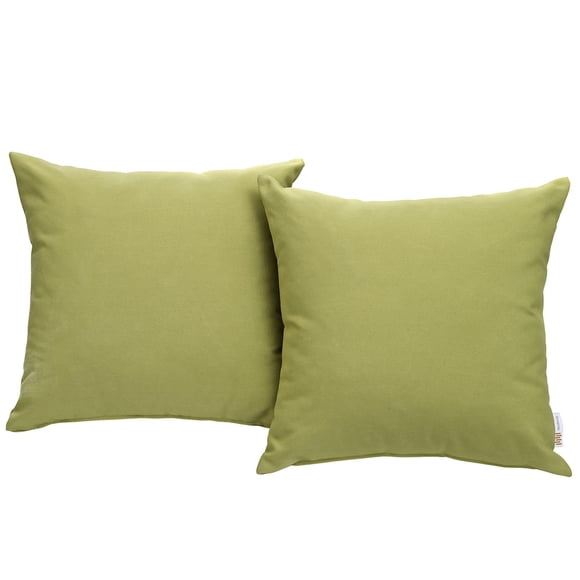 Pillow Modway Convene Peridot para patio exterior, apto para todo tipo de clima, x2