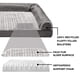 thumbnail image 4 of Cama ortopédica para perros Furhaven con cojines extraíbles y lavable, 4 of 8