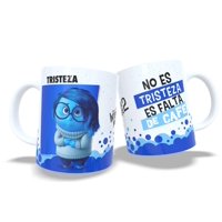 Arumistorechile - Tazon Taza Colección Intensamente 2 Frases - Tristeza