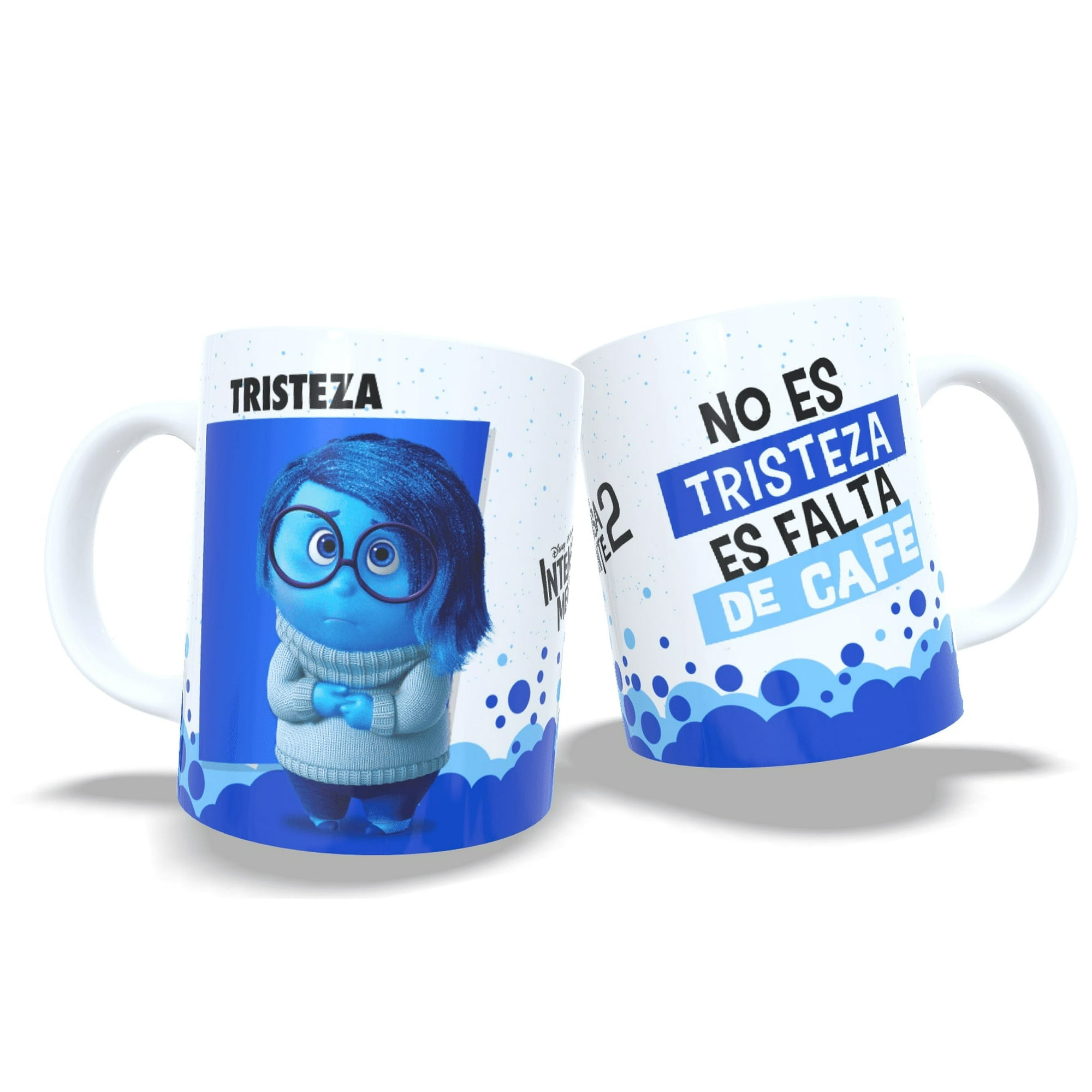Arumistorechile - Tazon Taza Colección Intensamente 2 Frases - Tristeza