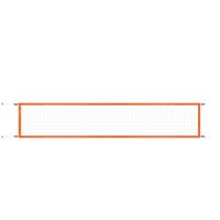 Ioensy - Red De Voleibol Para Piscina, Malla De Entrenamiento Para Parques, Césped Y Actividades Al Aire Libre, Color Naranja