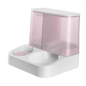 Ioensy - Comedero Automático Con Fondo Antideslizante, Gran Capacidad, Para Cachorros, Conejos, Perros Pequeños, Color Rosa