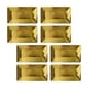 thumbnail image 4 of 8 platos desechables de papel de aluminio rectangulares, platos de papel para fiestas, utensilios para cafeterías, restaurantes, eventos, bodas y repo Oro, 4 of 5