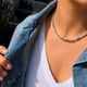 thumbnail image 1 of Collar de Piedra Jaspe Kiwi Natural – la piedra de la motivación y energía, 1 of 3