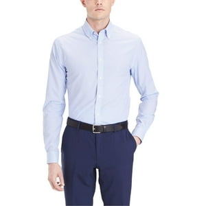 Camisa De Vestir Tommy Hilfiger, Ajustada, A Cuadros Vichy, No Planchados, Para Hombre