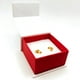 thumbnail image 4 of Aros de Cereza con Circones de Plata 925 enchapados en Oro 18k, 4 of 4