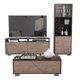 thumbnail image 2 of Living Combo Rack 55 Pulgadas Fraktal Habano/Miel + Bar + Mesa De Centro, 2 of 11