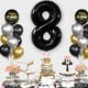 thumbnail image 5 of Globos de aluminio negros, decoraciones digitales para fiestas de cumpleaños, globos digitales, 5 of 6