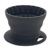 Magideal - Accesorio De Café Con Cono De Gotero De Café Plegable De Silicona, Soporte Para Filtros De Café, Filtro De Café De Silicona Para Senderismo Y Viajes Gris Oscuro