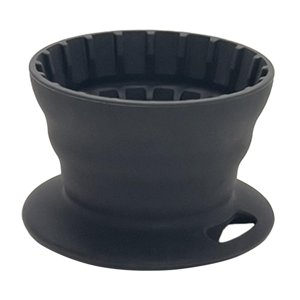 Magideal - Accesorio De Café Con Cono De Gotero De Café Plegable De Silicona, Soporte Para Filtros De Café, Filtro De Café De Silicona Para Senderismo Y Viajes Gris Oscuro
