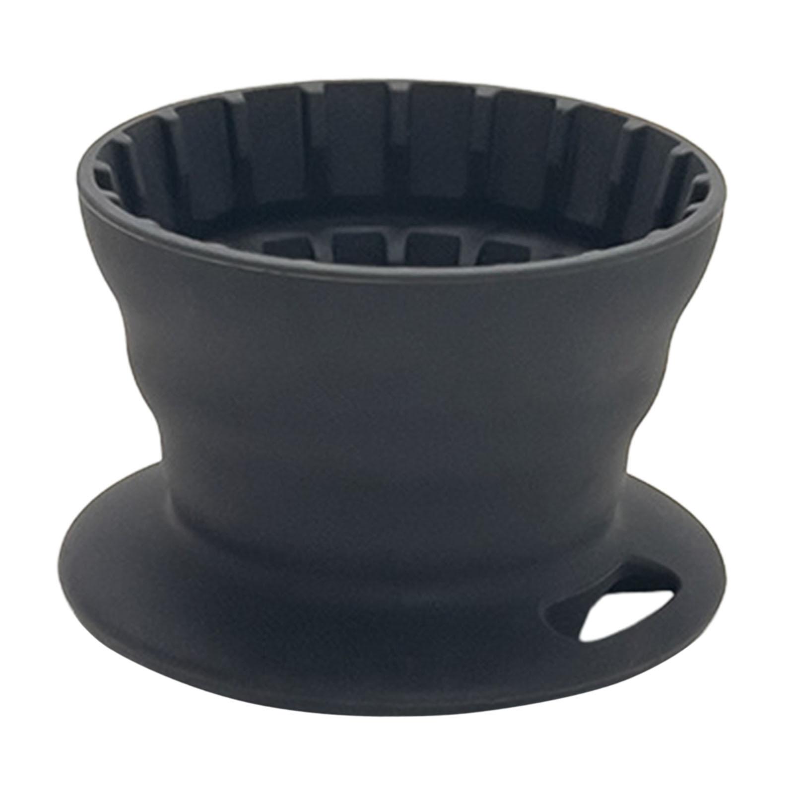 Magideal - Accesorio De Café Con Cono De Gotero De Café Plegable De Silicona, Soporte Para Filtros De Café, Filtro De Café De Silicona Para Senderismo Y Viajes Gris Oscuro