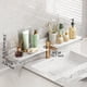 thumbnail image 3 of 1pc 50cm/19.7inch Stainless Steel Bathroom Shelf Organizer, Sink Drain Shelf Over The Faucet, Bathroom Decor Counter Top Organizer, Bathroom Accessories, 3 of 4